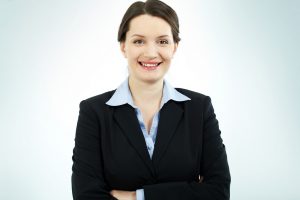 smiling professional bookkeeper