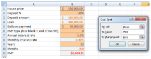 Excel Course 309 - goal seek