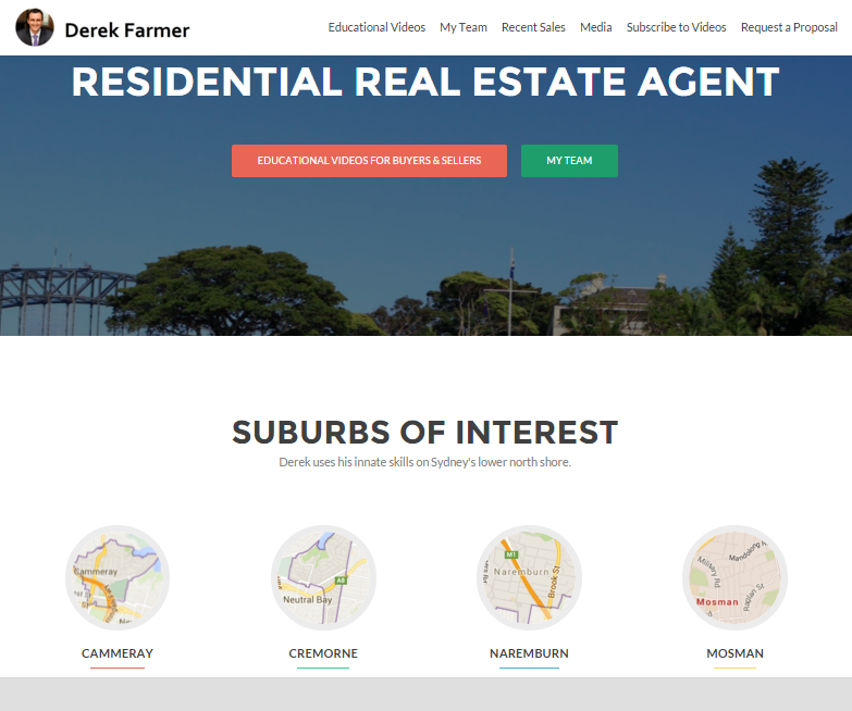 real estate agent websites