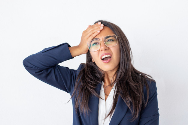 shocked businesswoman