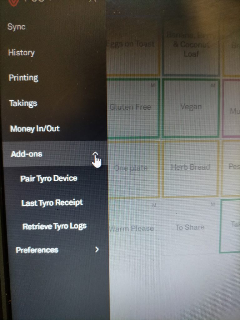 Bamboo Buddha LightSpeed POS options menu