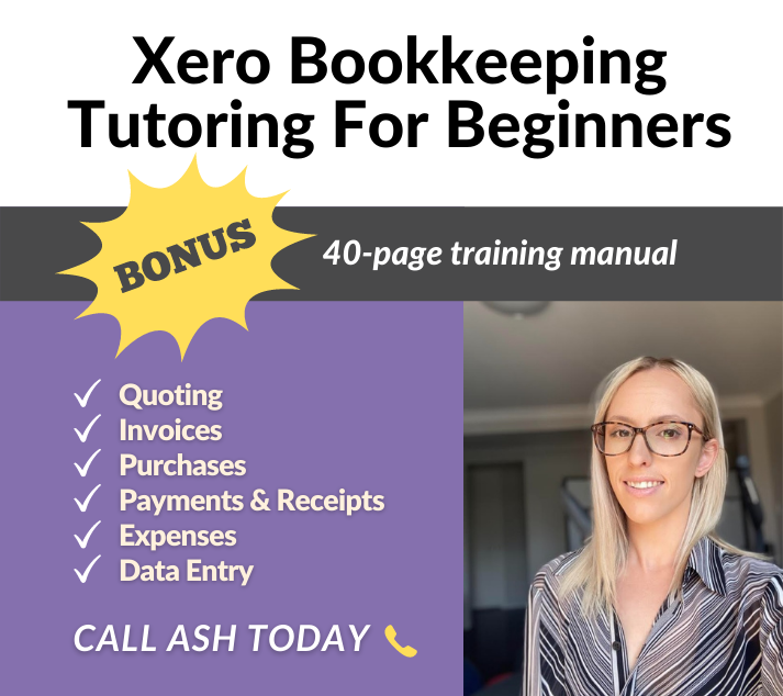 Xero Bookkeeping Tutoring For Beginners - Ash (generic)